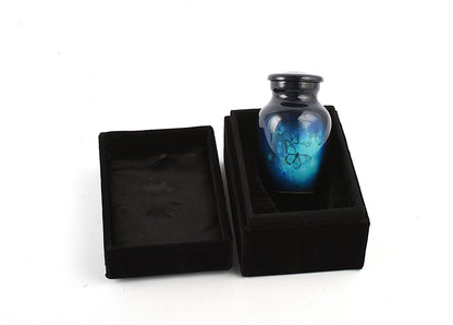 Blue Butterflies Mini Keepsake Urn