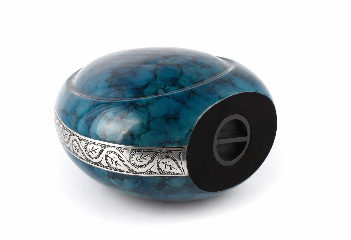 Blue Clouded Teardrop Cremation Urn