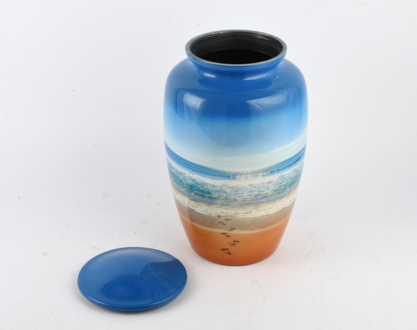 Beach Footprint Adult Cremation Urn
