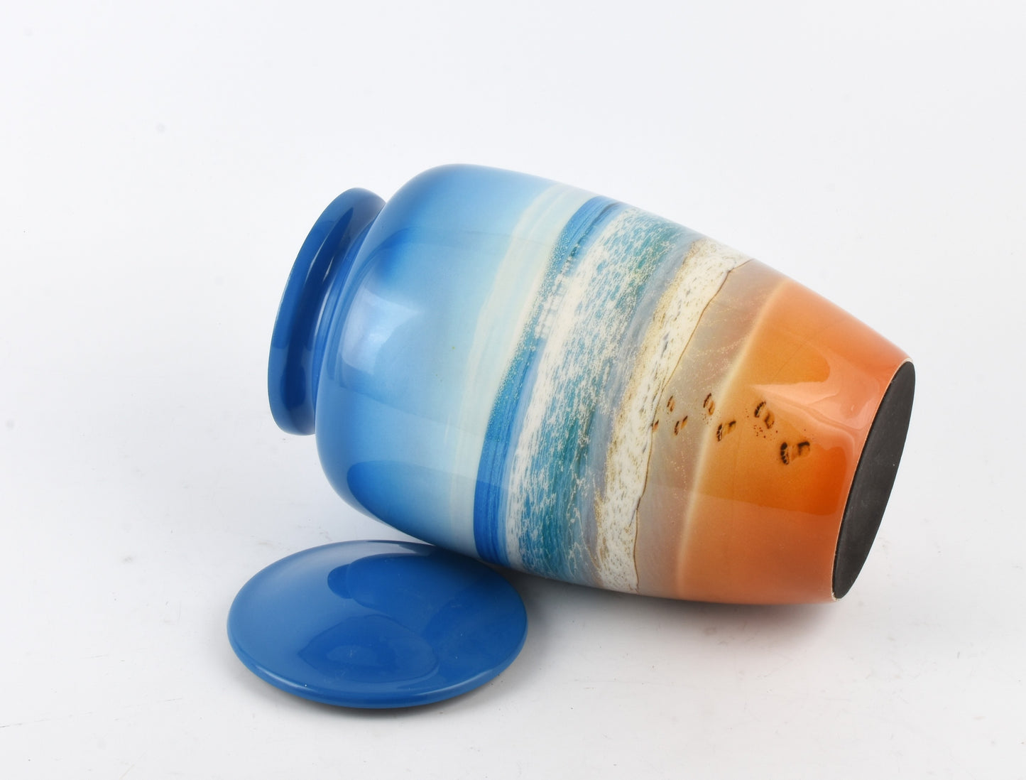 Beach Footprint Adult Cremation Urn