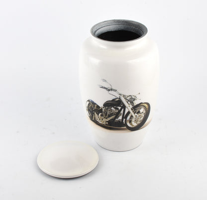 Motorbike Design Adult Cremation Ashes Urn