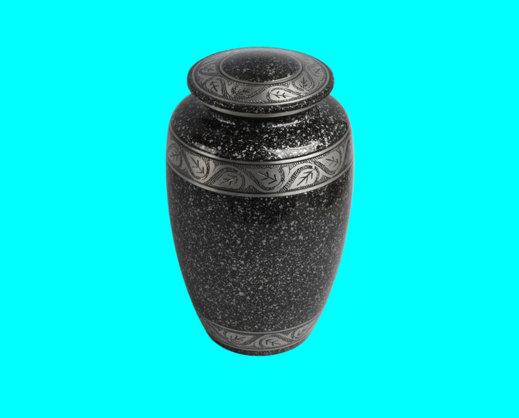 Adult Cremation Ashes Urn Black Marble Design – UrnsWithLove