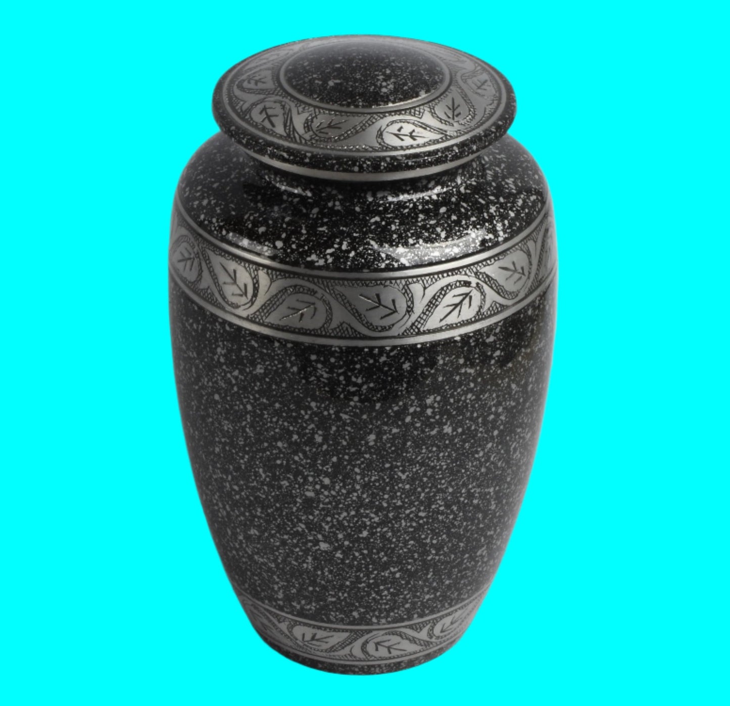 Adult Cremation Ashes Urn Black Marble Design