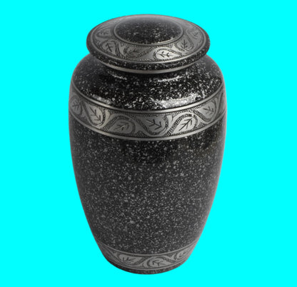 Adult Cremation Ashes Urn Black Marble Design