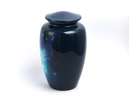Blue Butterflies Adult Cremation Urn