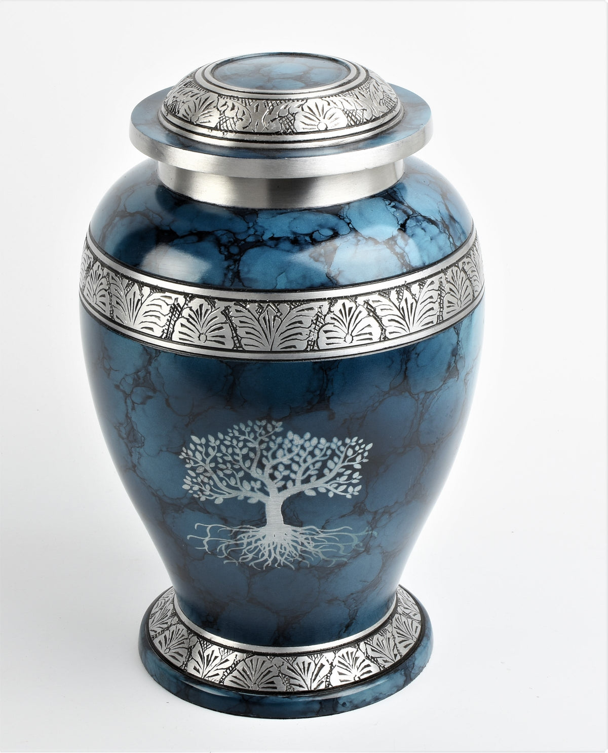 Blue Cloud Tree Of Life Urn
