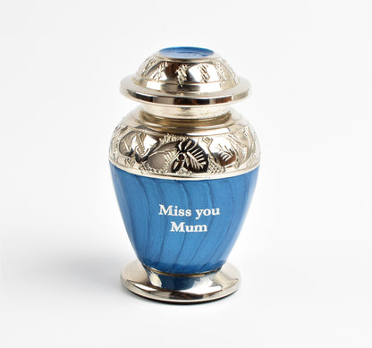 Blue & Silver Dove Keepsake