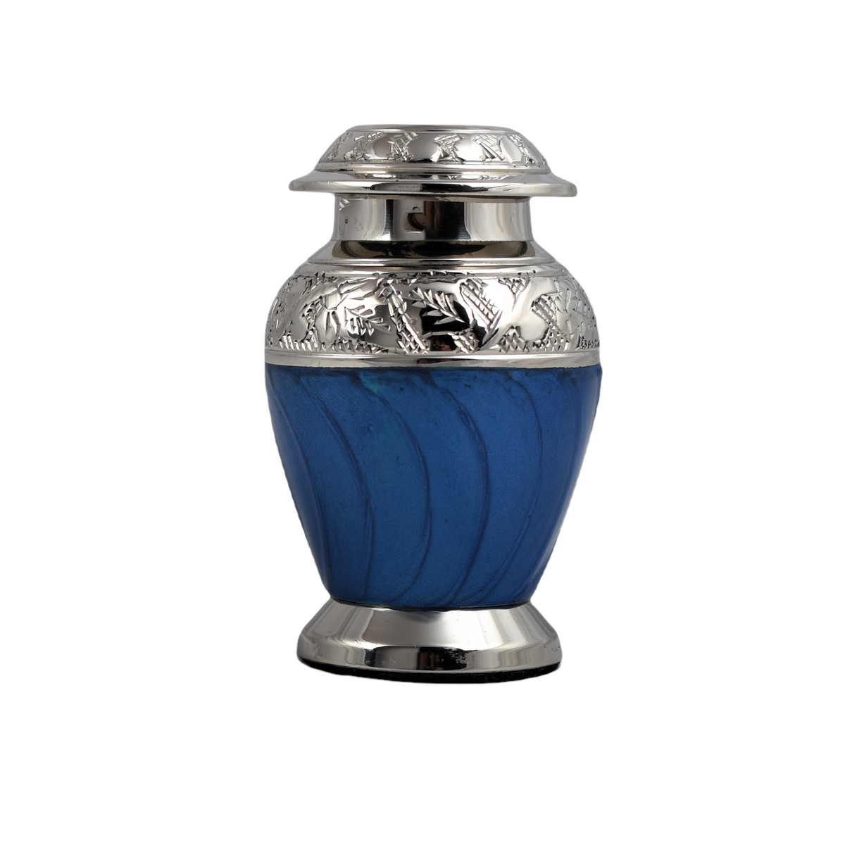 blue miniature keepsake urn,  blue keepsake, small keepsake urn, token urn , dove blue Keepsake, hand made miniature urn, best quality urn, free delivery, mini keepsake, token urn