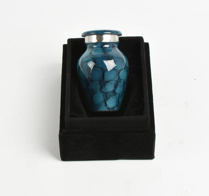 Blue Cloud Aluminium Mini Keepsake Urn