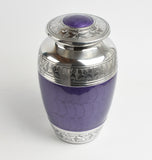 Classic Purple Aluminium Adult Cremation Urn