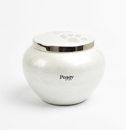 White Odyssey Pet Urn 2 Sizes