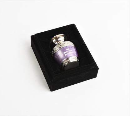 Purple & Silver Embossed Keepsake