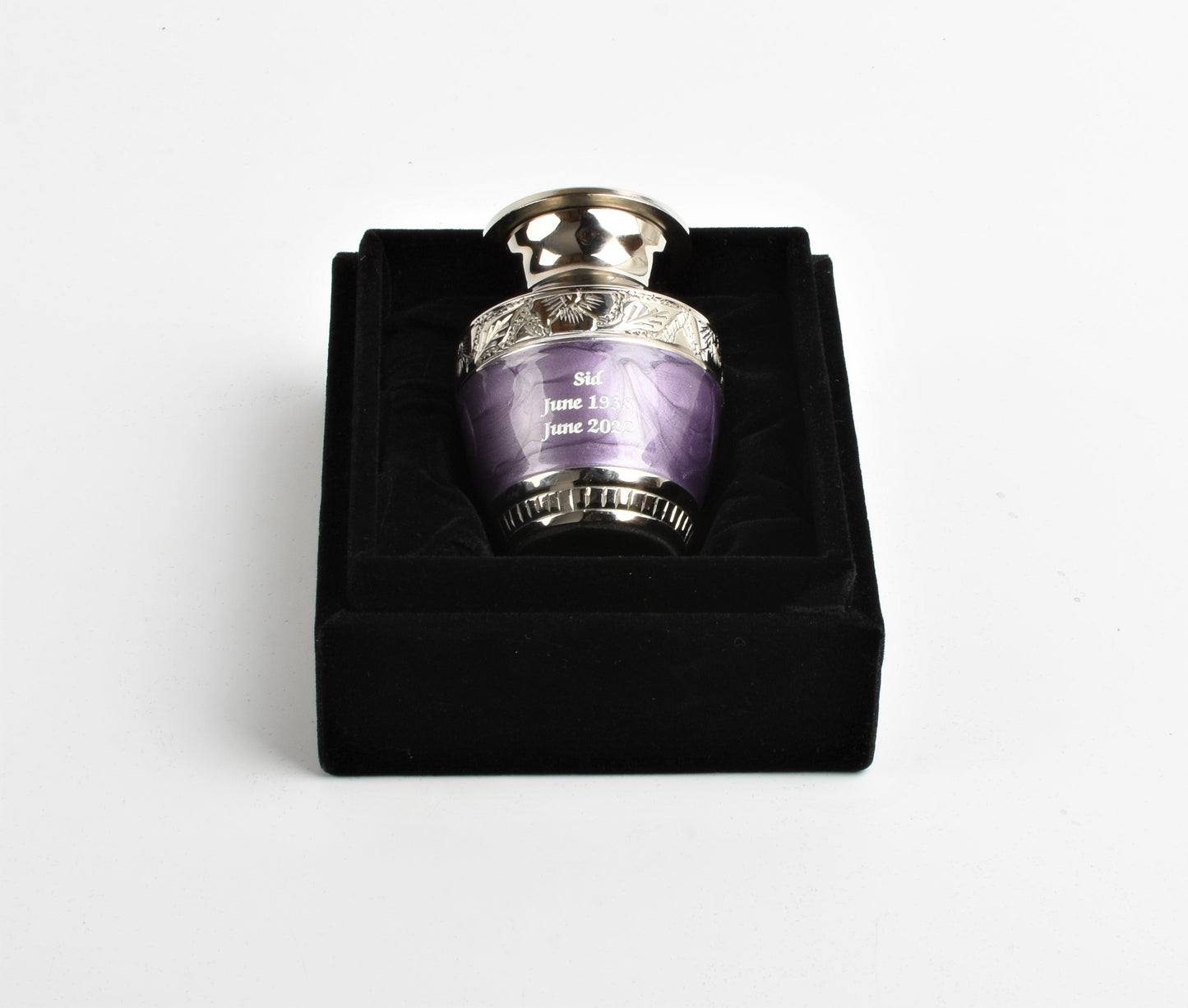 Purple & Silver Embossed Keepsake