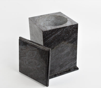 Vizag Blue Granite Stone Marble Tall Casket Urn