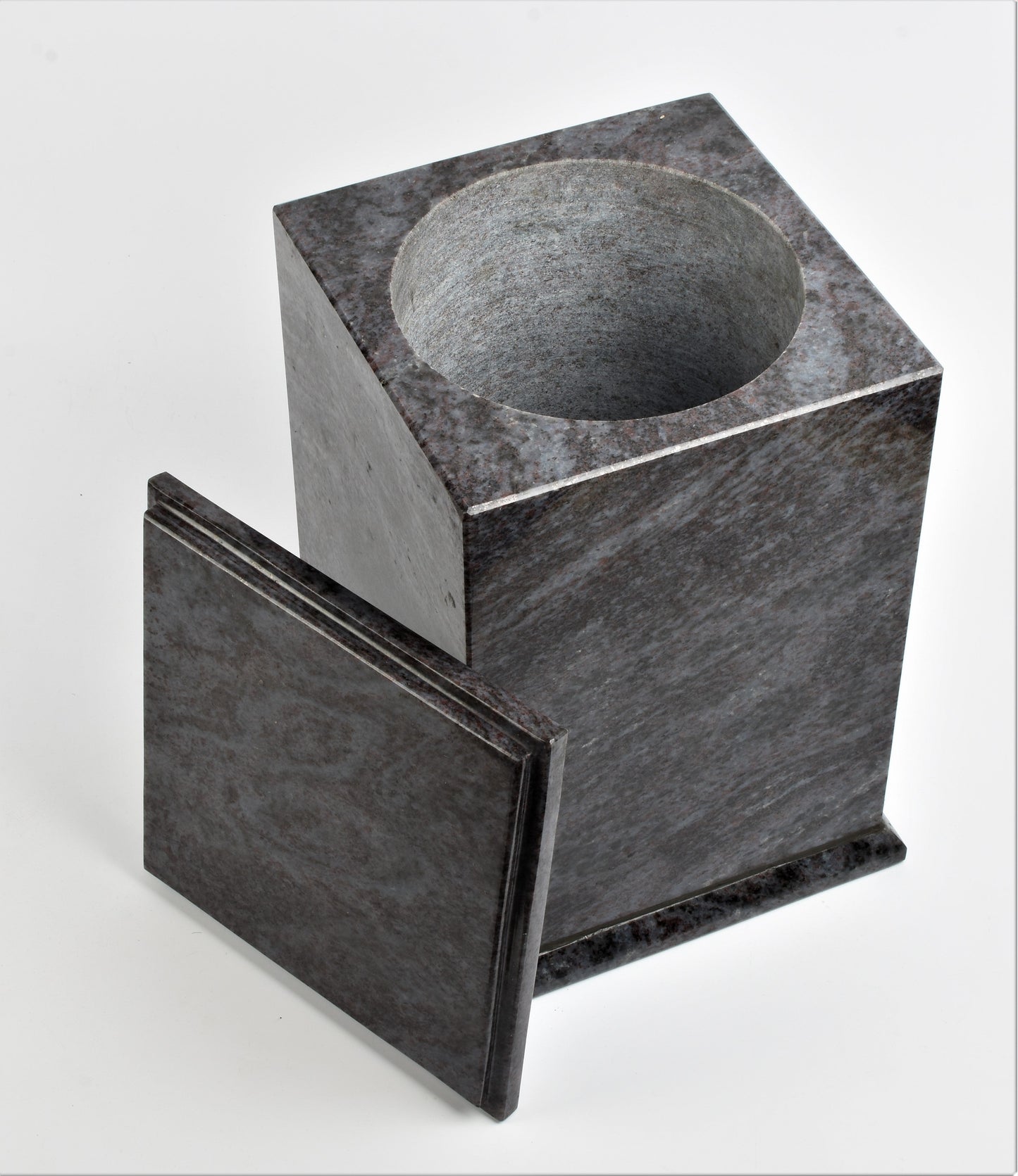 Vizag Blue Granite Stone Marble Tall Casket Urn