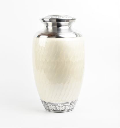 Pearl White Double Capacity Companion Urn  (425 Lb/190 Kg)