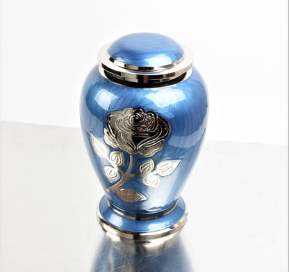 Purple Rose Flower Cremation Urn Dove Design