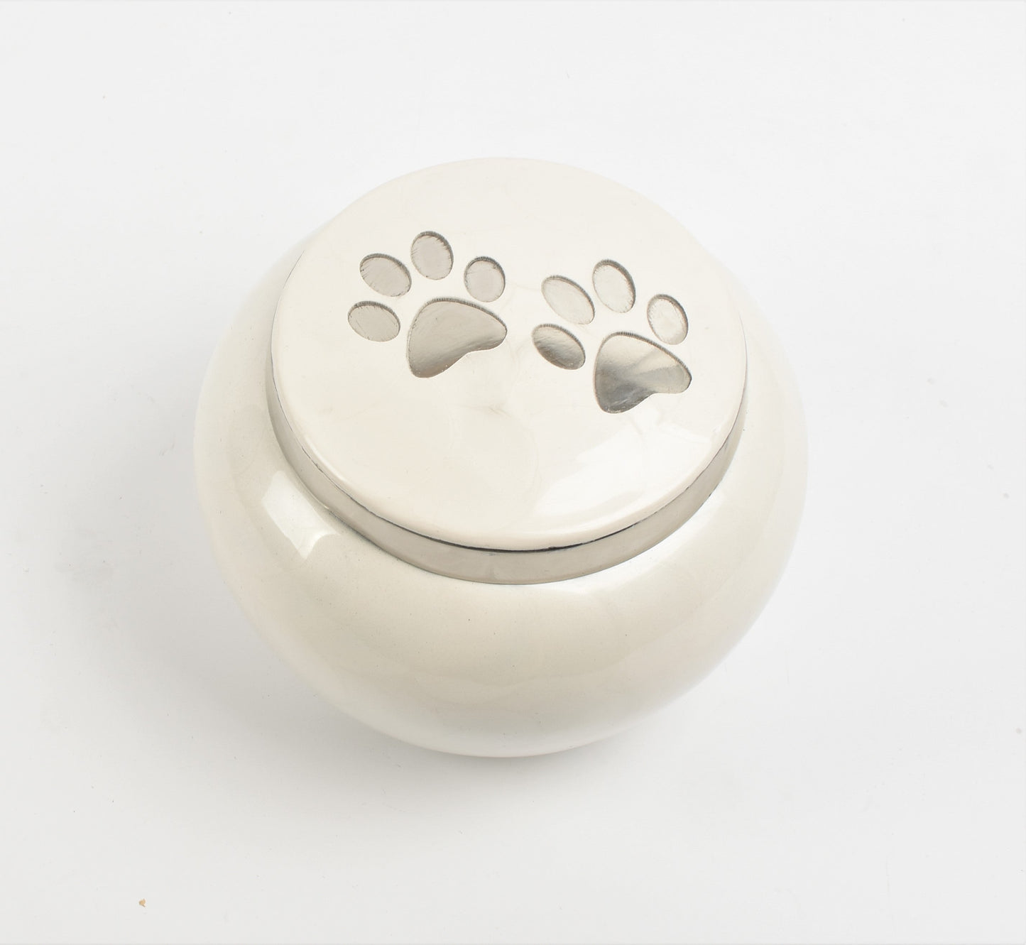 White Odyssey Pet Urn 2 Sizes