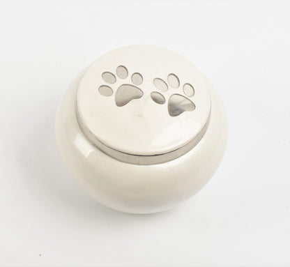 White Odyssey Pet Urn 2 Sizes