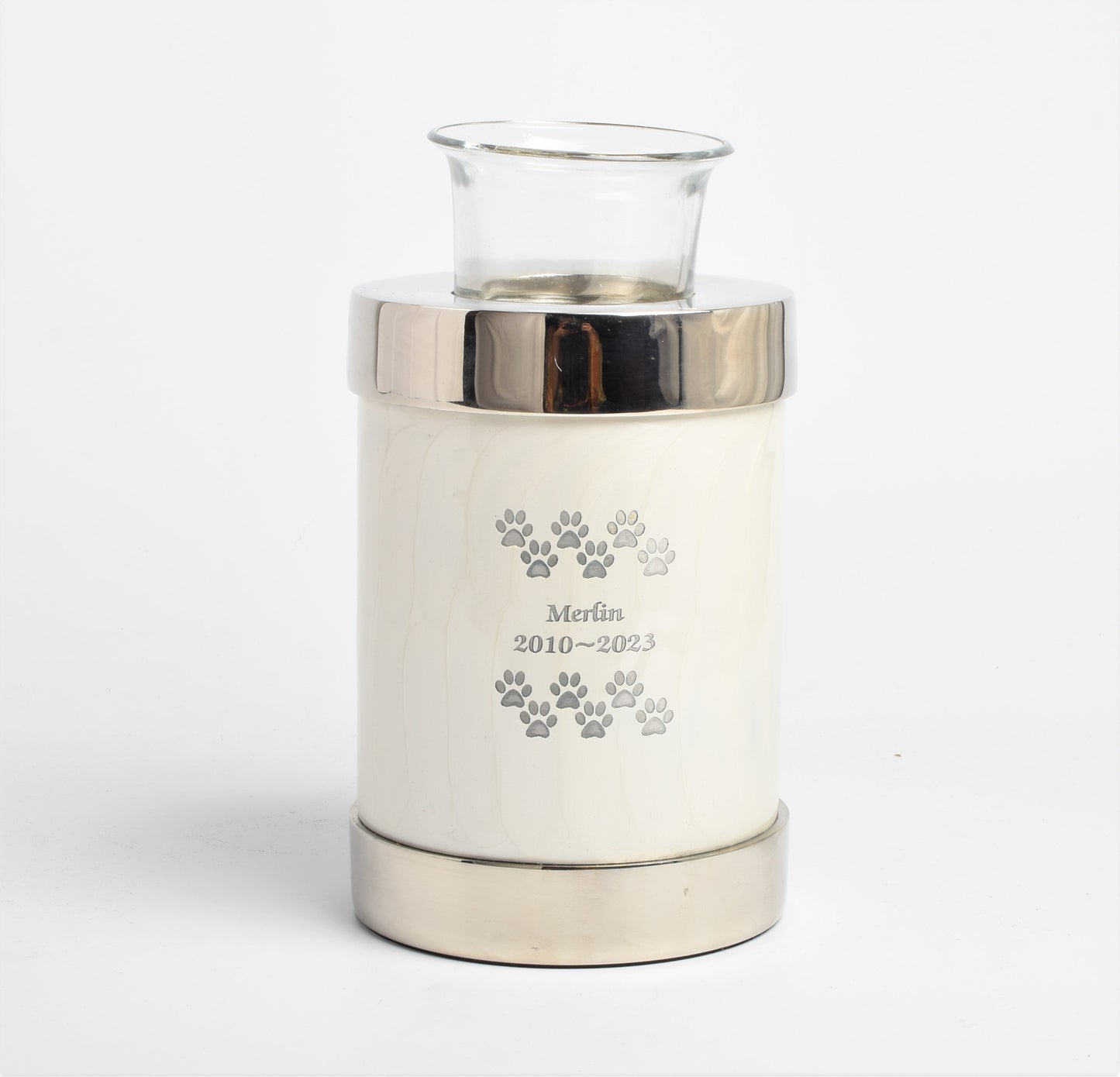 White Tealight Candle Pet Urn