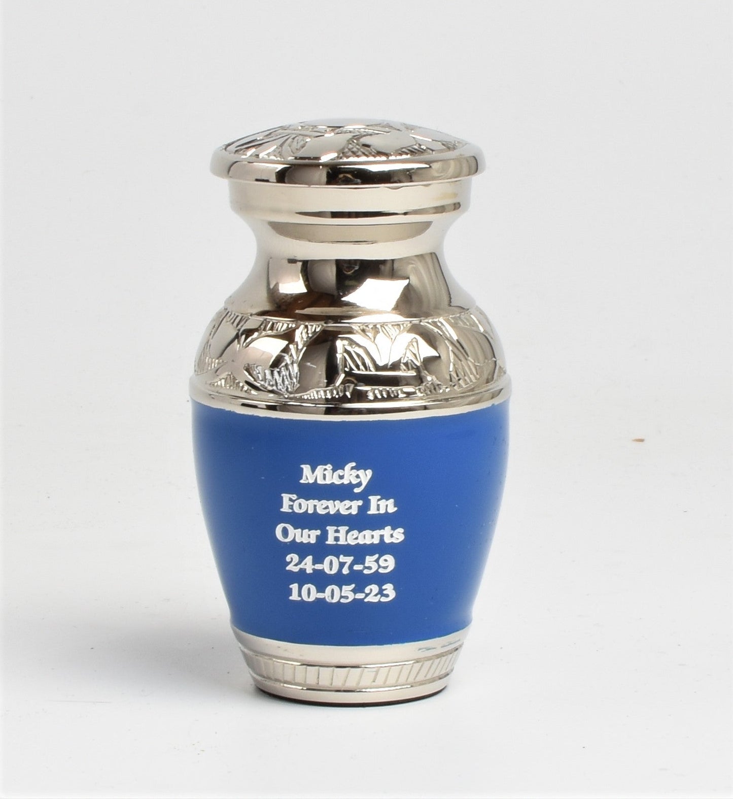 Classic Blue Mini Keepsake Urn