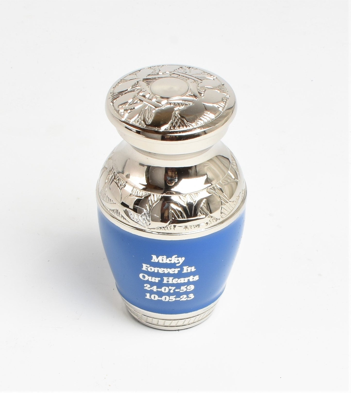 Classic Blue Mini Keepsake Urn