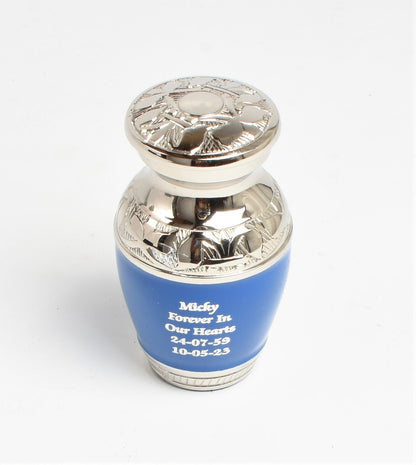 Classic Blue Mini Keepsake Urn