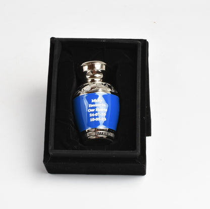 Classic Blue Mini Keepsake Urn