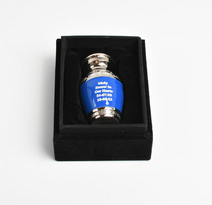 Classic Blue Mini Keepsake Urn