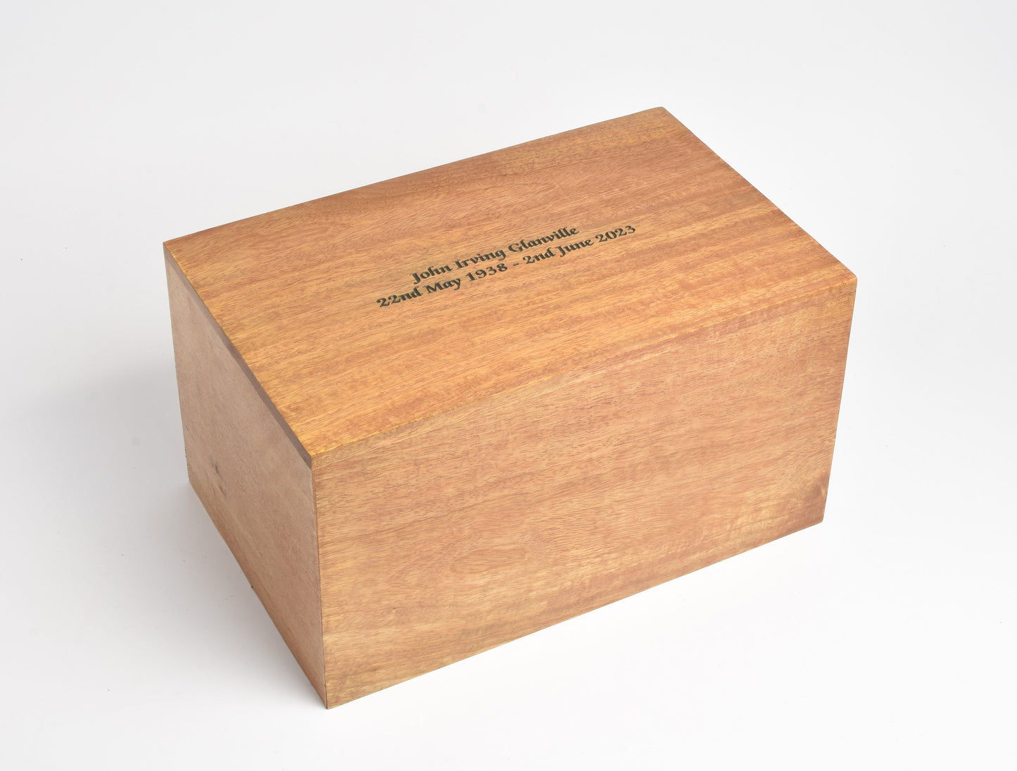 Large Solid Wood Biodegradable Casket