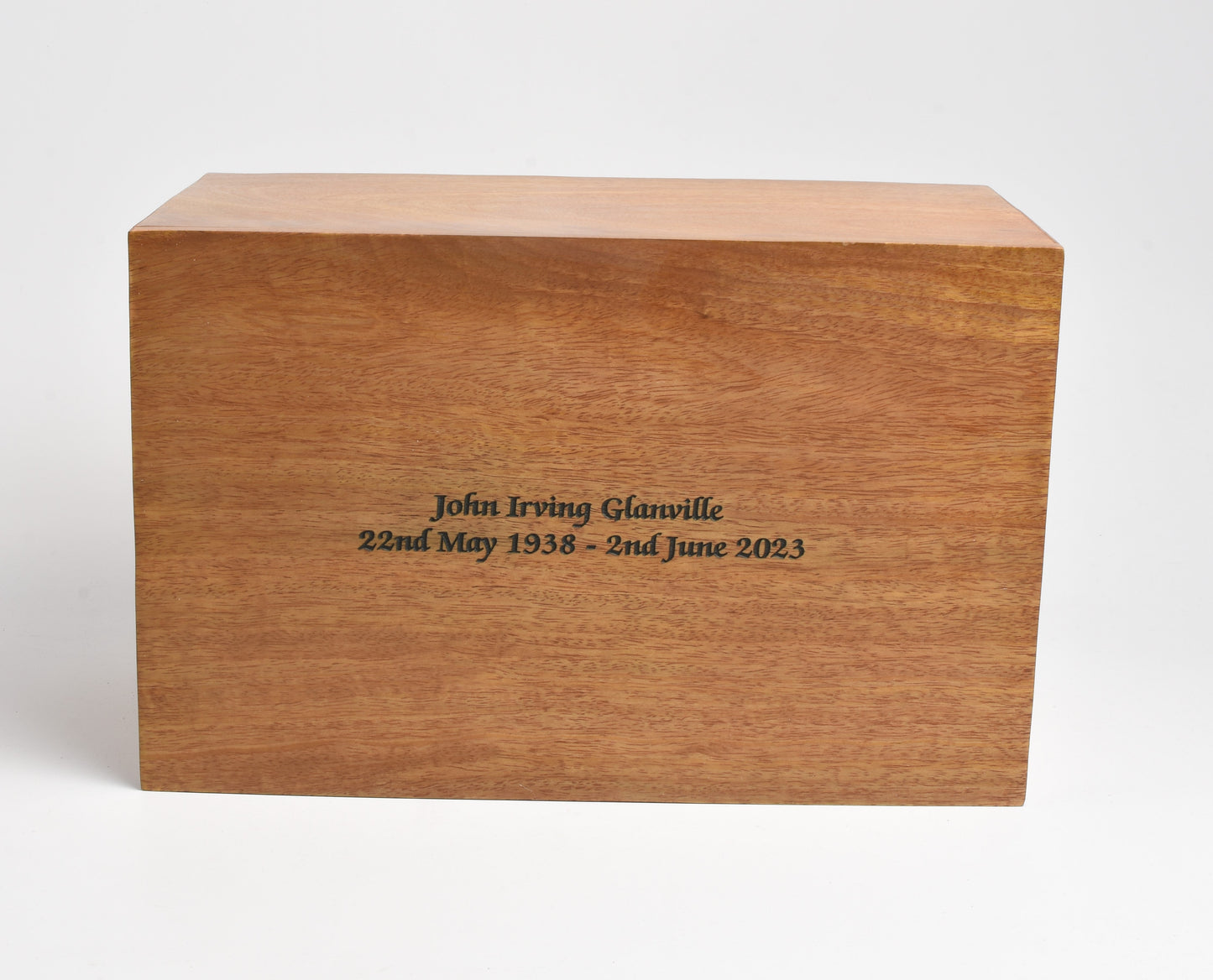 Large Solid Wood Biodegradable Casket