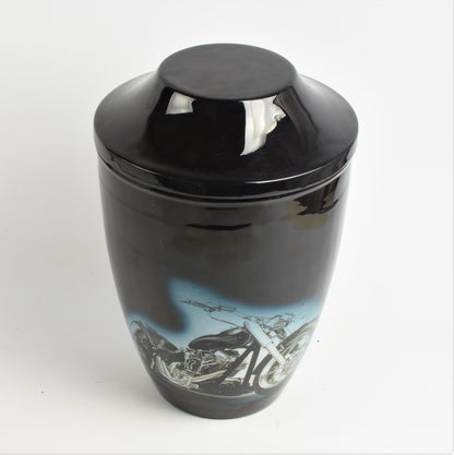 Bike Iron Metal Cremation Urns With Free Ashes Bag