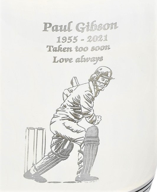 White and Silver Aluminium Cremation Testi Urn