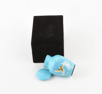 Mini Sky Blue Dove Small Keepsake Urn