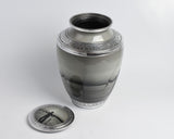 Fisher Man Fishing Aluminium Cremation Urn