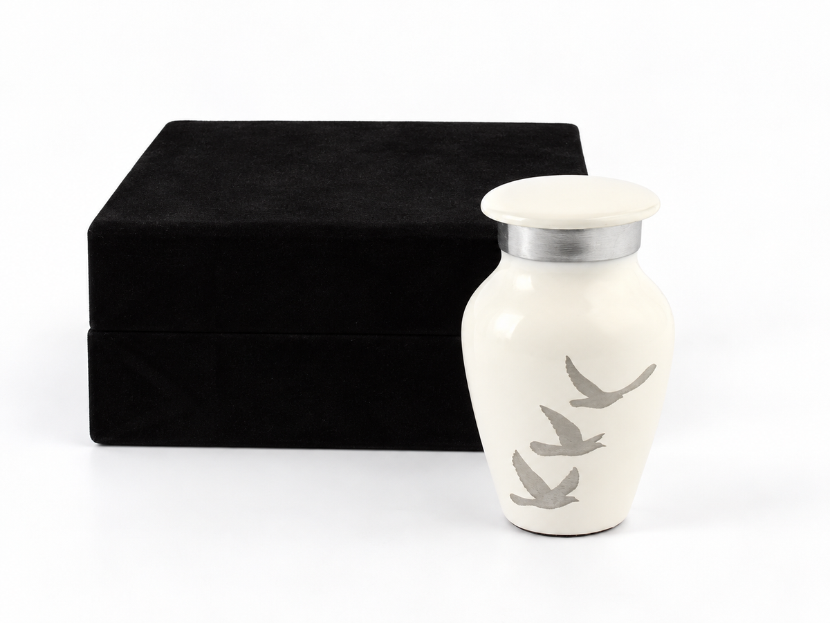 Mini Flying Bird Keepsake Cremation Urn