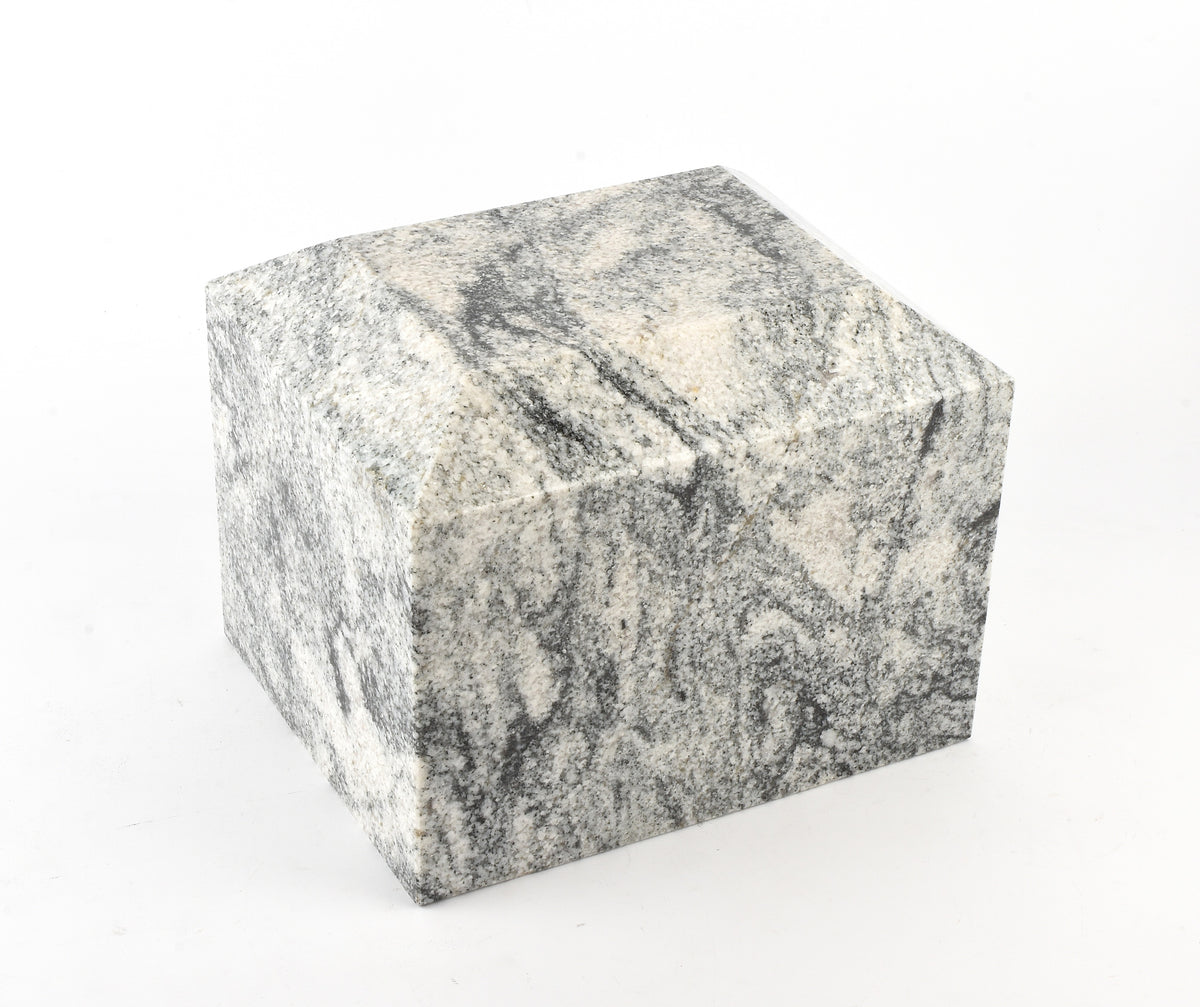 Vizag White Large Granite Stone Urn