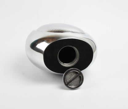 Silver with hammered design Teardrop Urn