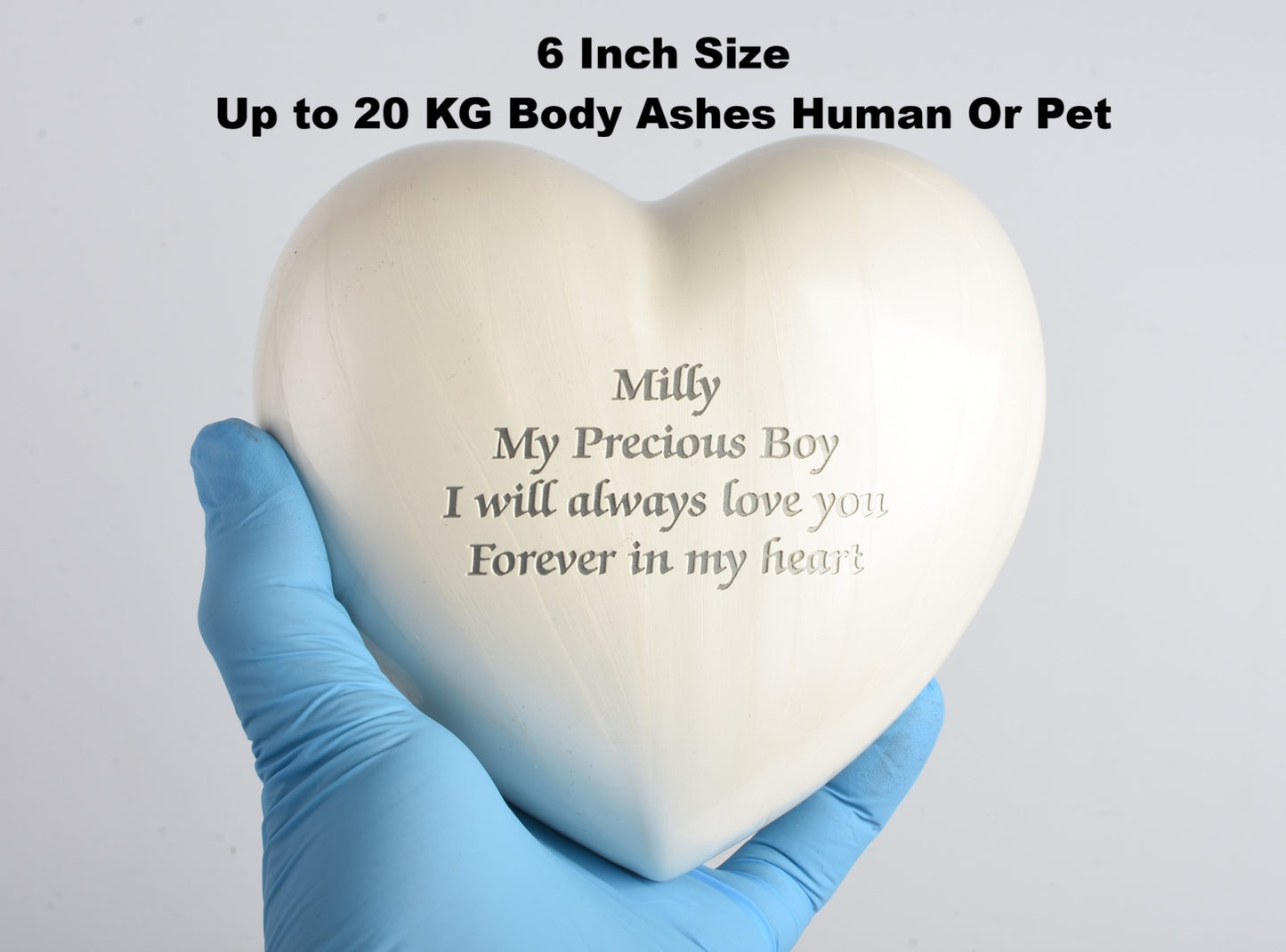 Heart Cremation Ashes Urn - Large-Medium-Small  – Adult Child or Dog Cat Pet Memorial