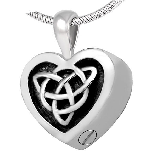 Cremation memorial jewellery celtic ashes pendant necklace keepsake mini urn
