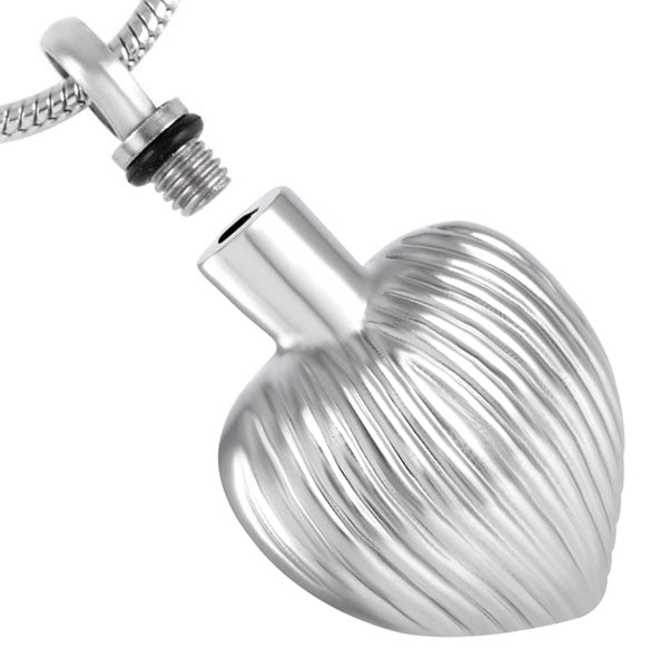 silver heart pendant , silver heart necklace, locket container for ashes, silver heart ashes container, small cremation urn for human ashes, funeral memorial burial remembrance jewellery URN
