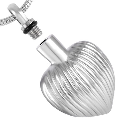silver heart pendant , silver heart necklace, locket container for ashes, silver heart ashes container, small cremation urn for human ashes, funeral memorial burial remembrance jewellery URN