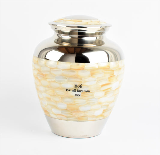 Mother Of Pearl Cremation Urn