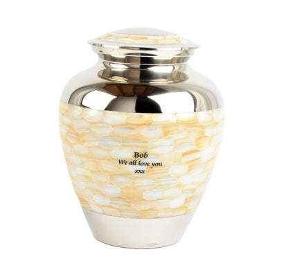 Mother Of Pearl Cremation Urn