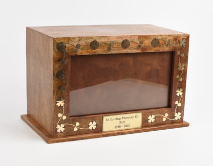 personalised hard wood casket, solid wood casket with engraved plaque,hard wood urn for human ashes , photo frame wood casket urn, Solid Wood large ashes container , cremation ashes container pet, cremation urn for ashes , urn for ashes , container for ashes, ashes storage jar, human ashes container, large urn , british urn, adult ashes urn, cremation urn for human ashes, funeral memorial burial remembrance URN, affordable price urn, metal urn, blue urn, free delivery urn, quick delivery urn