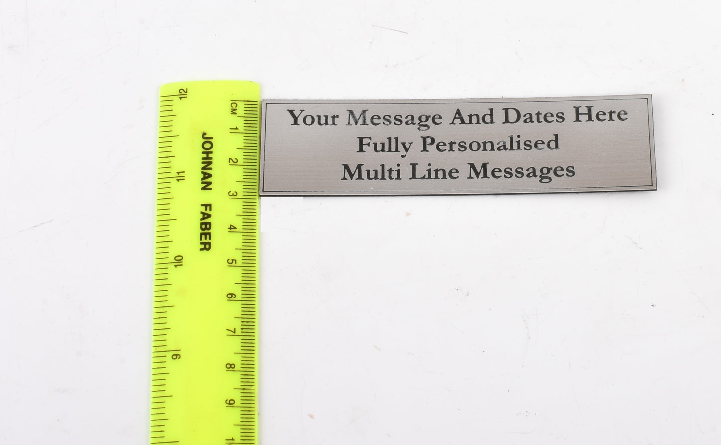 Engraved Plaque - Brushed Gold or Brushed Silver