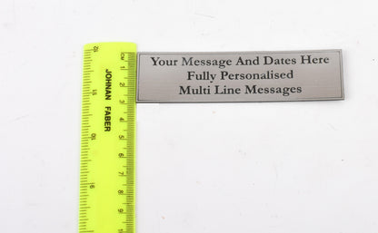 Engraved Plaque - Brushed Gold or Brushed Silver