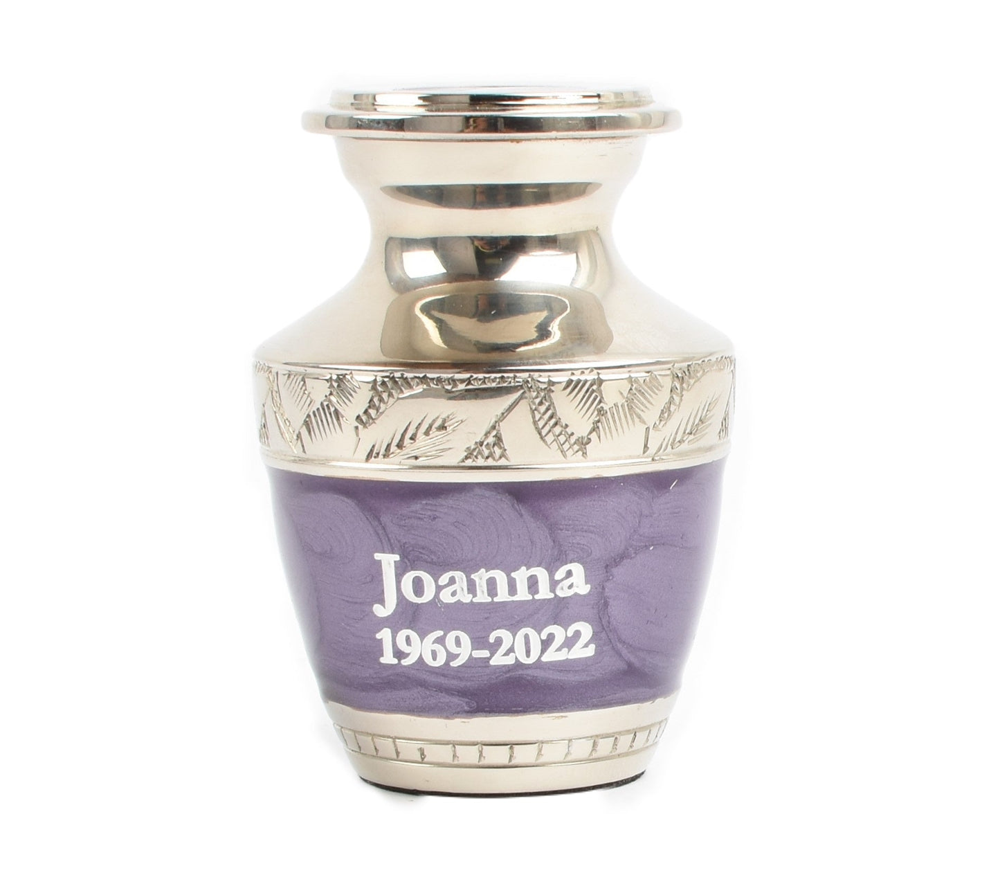 Purple & Silver Embossed Keepsake