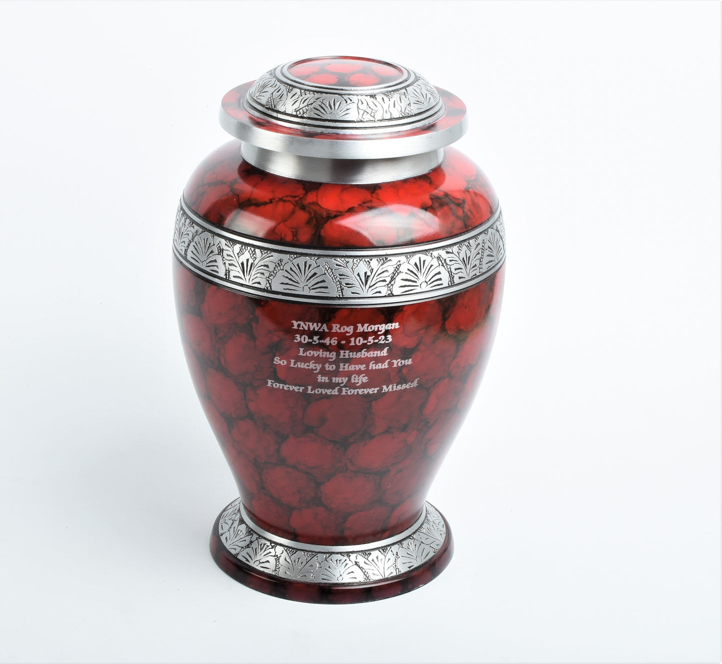 Red Cloud Dove Shape Aluminium Cremation Urn