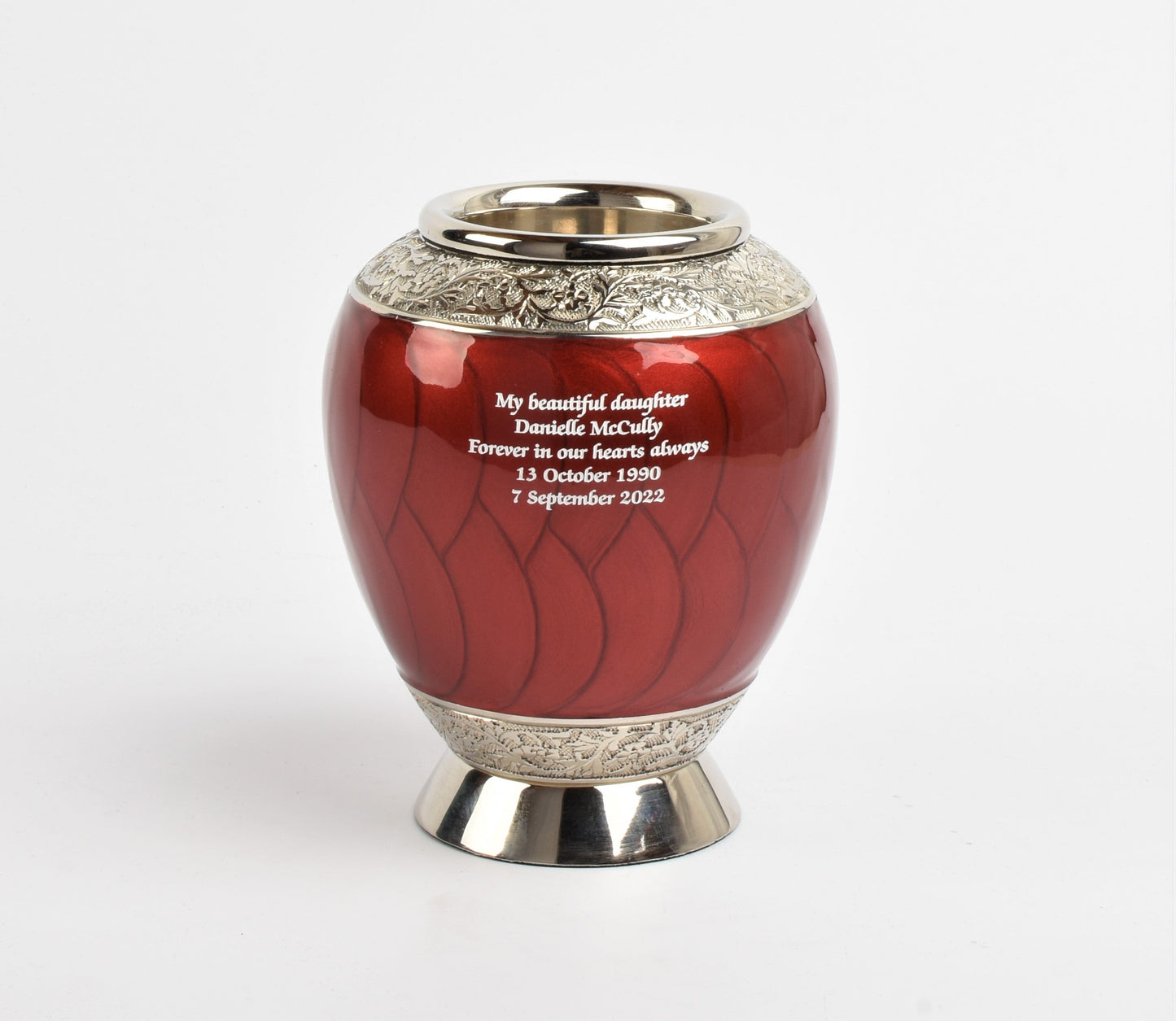 Red Tealight Pitcher Urn